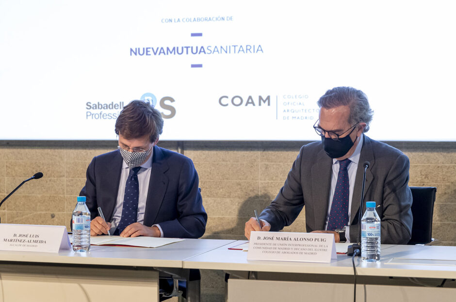 UNION INTERPROFESIONAL Y EL AYUNTAMIENTO DE MADRID FIRMAN UN PROTOCOLO DE COLABORACIÓN PARA PROMOCIONAR PROYECTOS Y POTENCIAR LA COOPERACIÓN EN MATERIA DE FORMACIÓN, SERVICIOS Y ACTIVIDADES MUNICIPALES