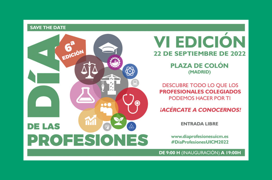 EL 22 DE SEPTIEMBRE, DESDE LAS 9.00H, TE ESPERAMOS EN LA PLAZA DE COLÓN PARA CELEBRAR JUNTOS EL DÍA DE LAS PROFESIONES 2022